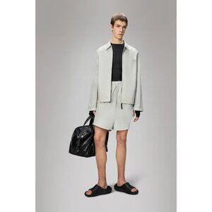 Rains Mito Overshirt Lightweight Breathable Shirt Jacket In‎ Matrix Cream Large